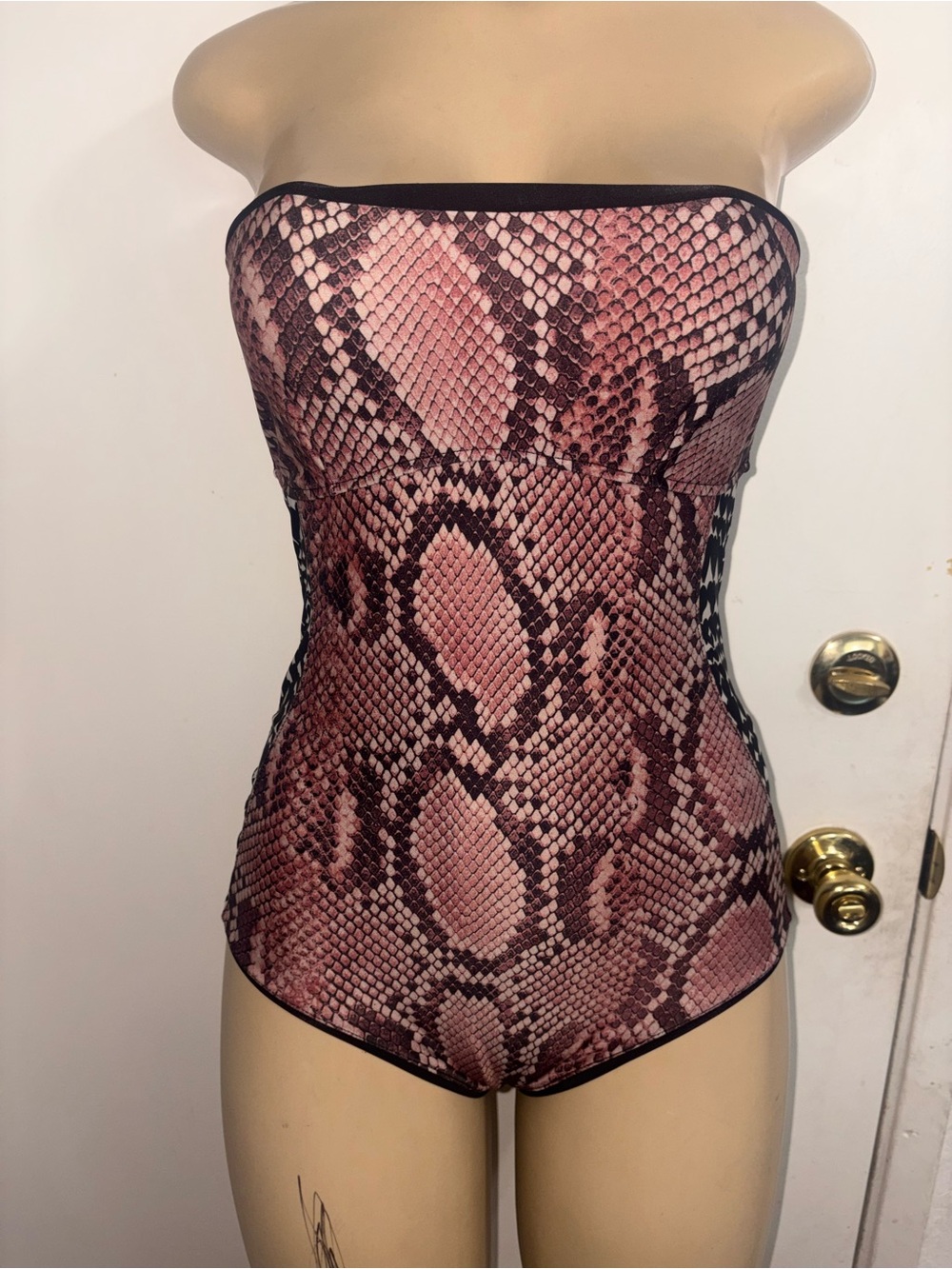 Stella McCartney strapless bandeau-style one-piece swimsuit Size 6